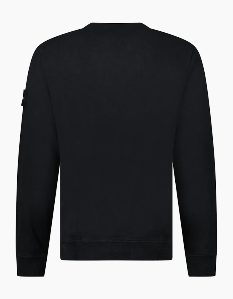 Stone Island Brushed Organic Cotton Sweatshirt Black