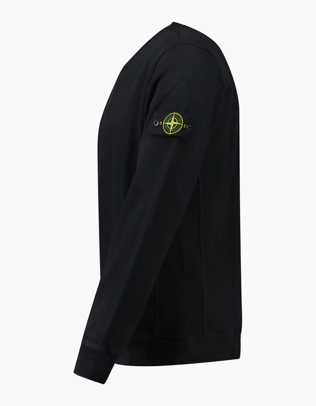 Stone Island Brushed Organic Cotton Sweatshirt Black