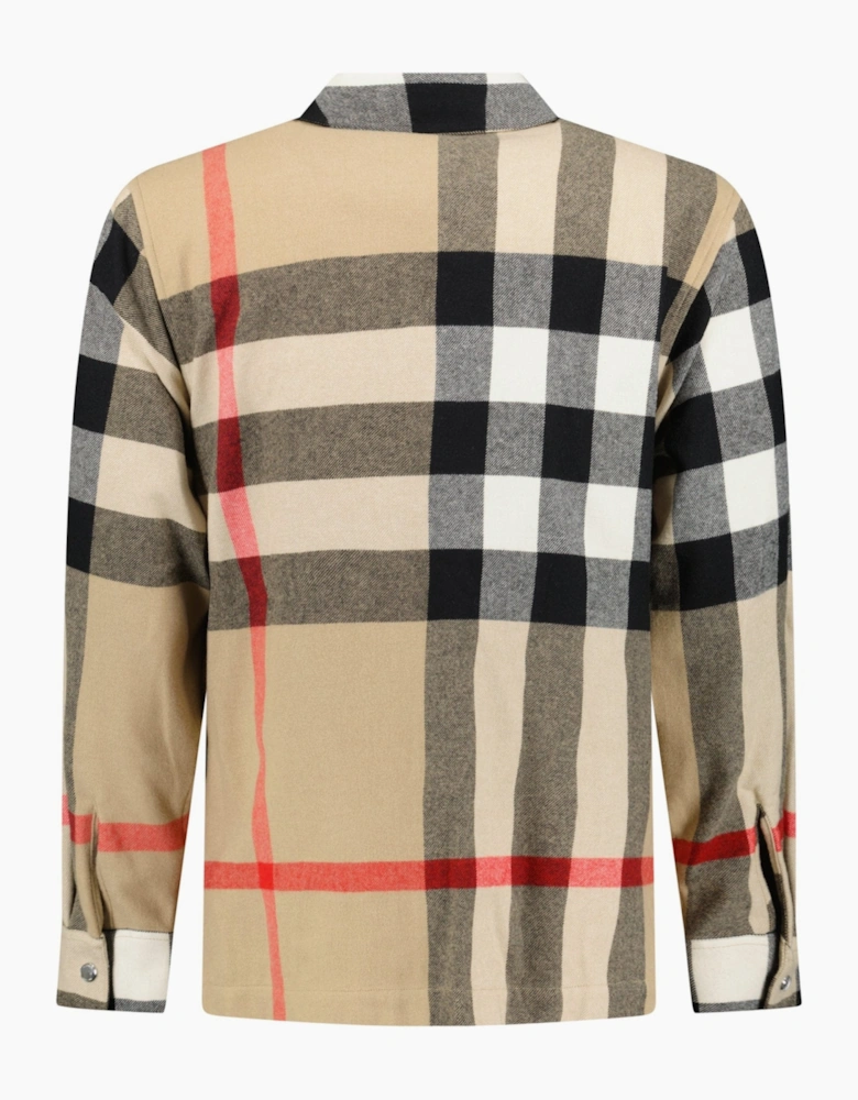 Burberry Clifden Check Overshirt in Archive Beige