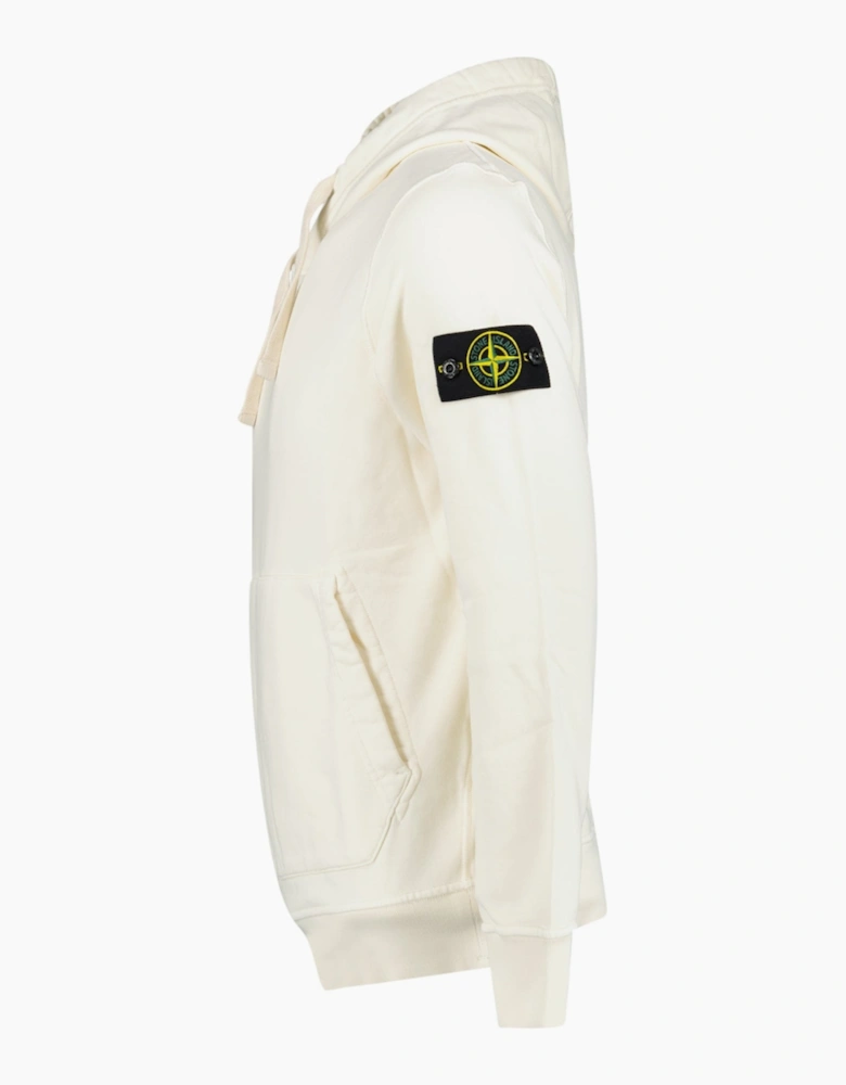 Stone Island Organic Cotton Hoodie Ivory
