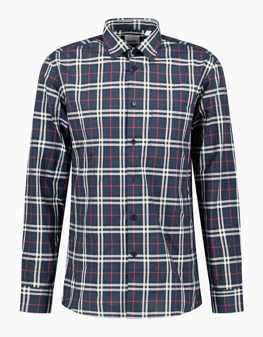 Burberry 'Simson' Check Shirt Navy Blue