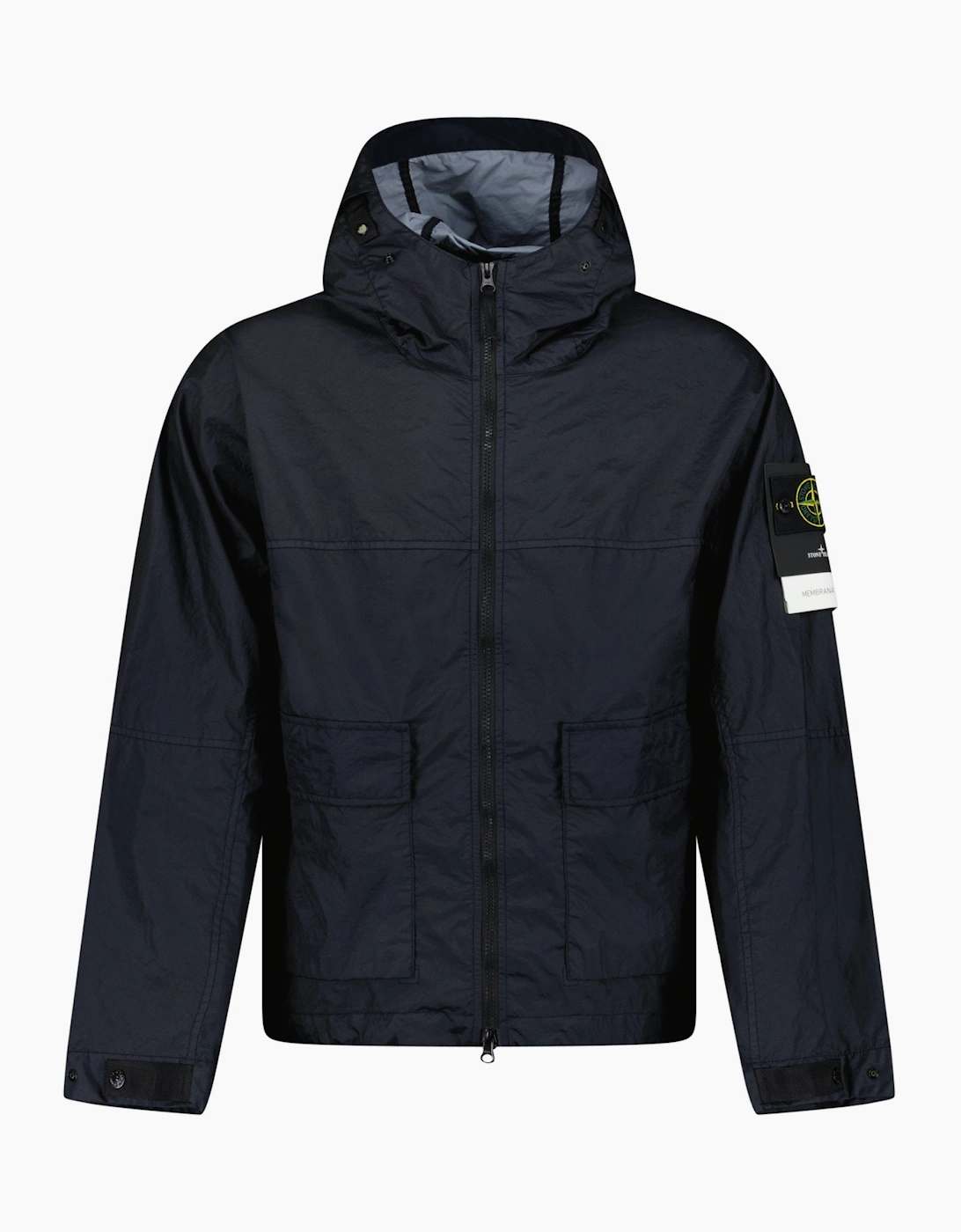Stone Island Membrana 3L TC Hooded Jacket Navy