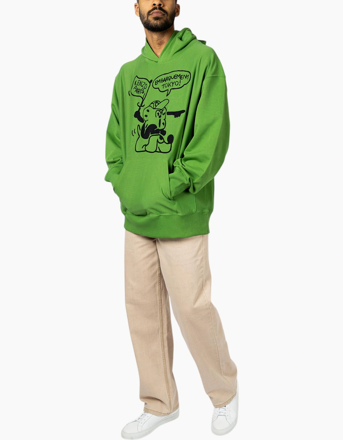Kenzo Paris Mens Hoodie Boke Boy Travels Pullover Oversized Hoodie