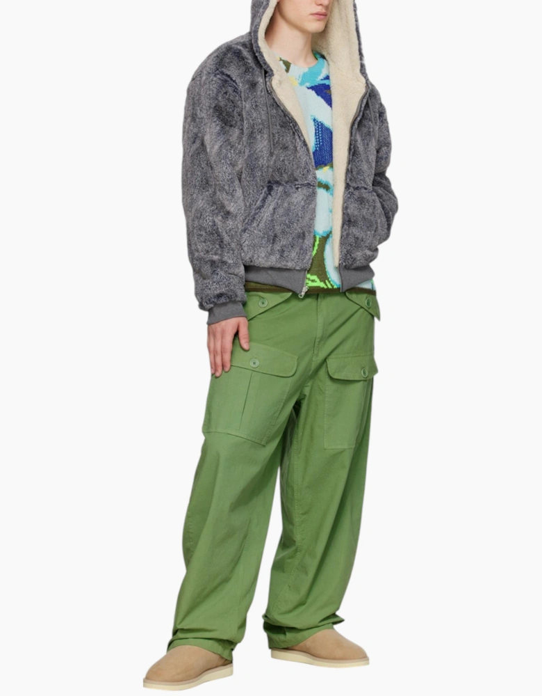 Sky High Farm Cargo Pant Mens Jogging Bottoms Straight Fit Green