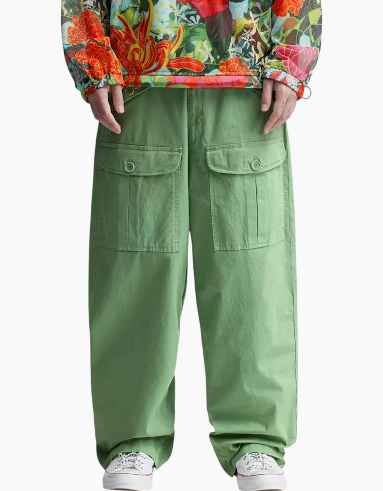 Sky High Farm Cargo Pant Mens Jogging Bottoms Straight Fit Green