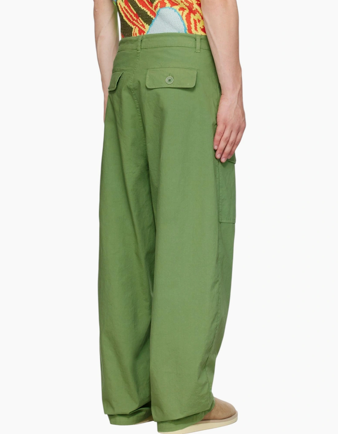 Sky High Farm Cargo Pant Mens Jogging Bottoms Straight Fit Green