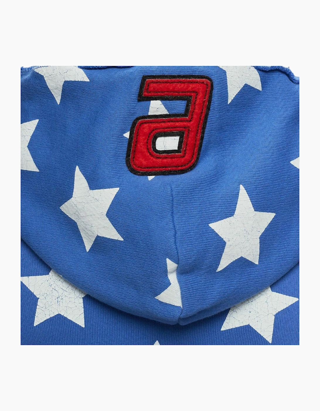 ERL Mens Stars and Stripes Swirl Hoodie Pullover Cotton