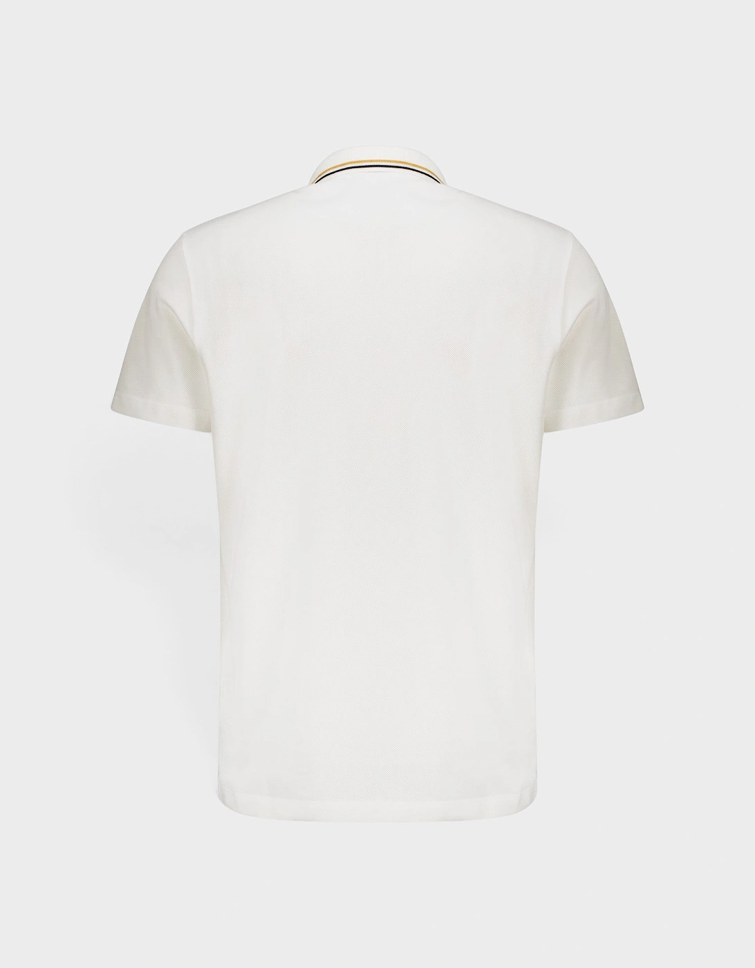 Logo Short Sleeve Cotton Polo Shirt White