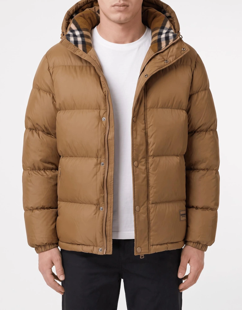 Burberry Halsby Puffer Down Jacket Brown