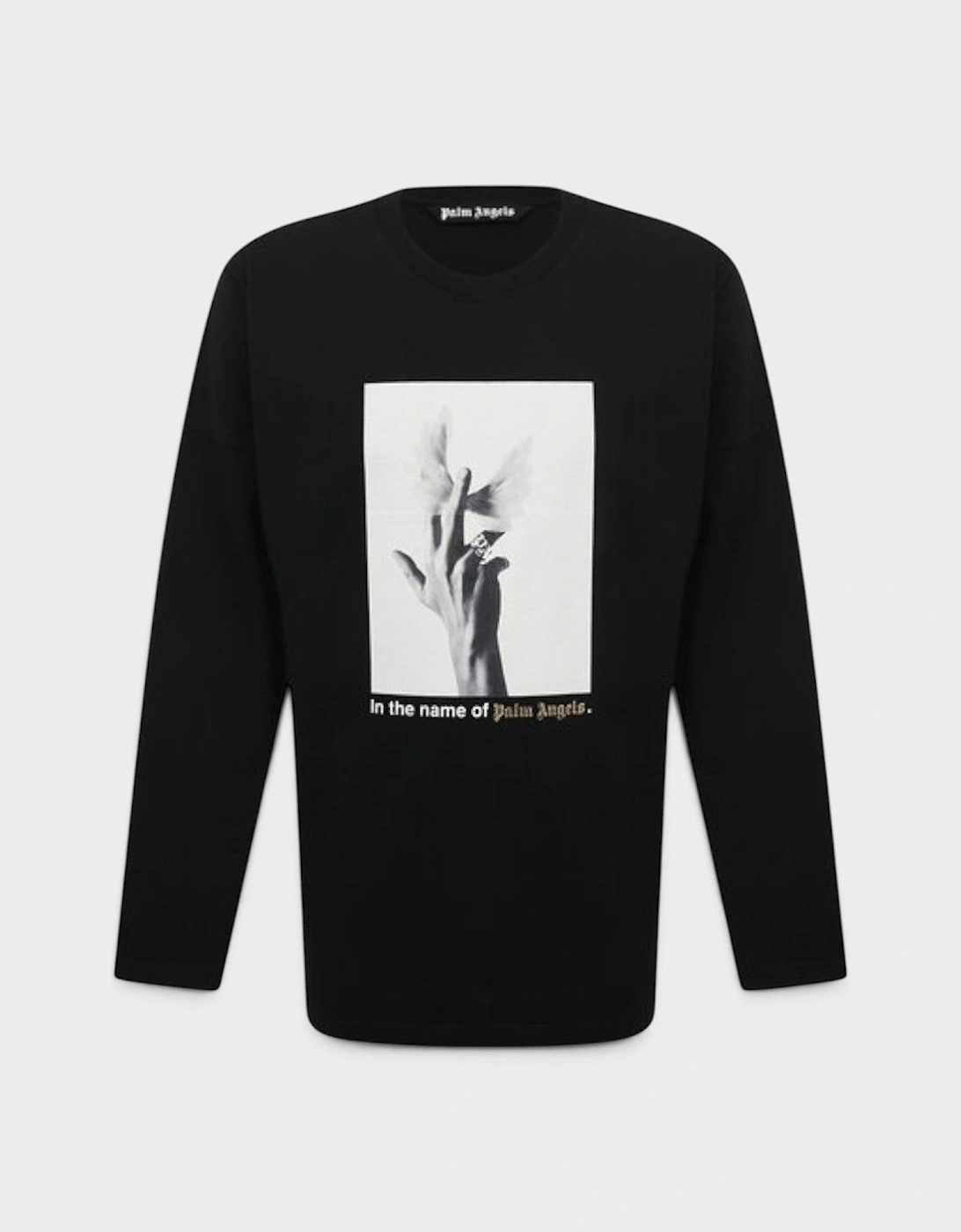 Wings Loose Tee Long Sleeve Black
