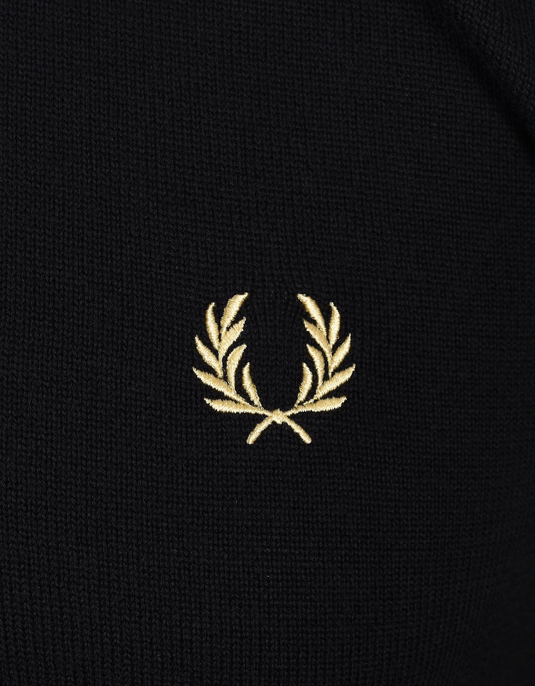 FRED PERRY CLASSIC CREW NECK KNITWEAR BLACK