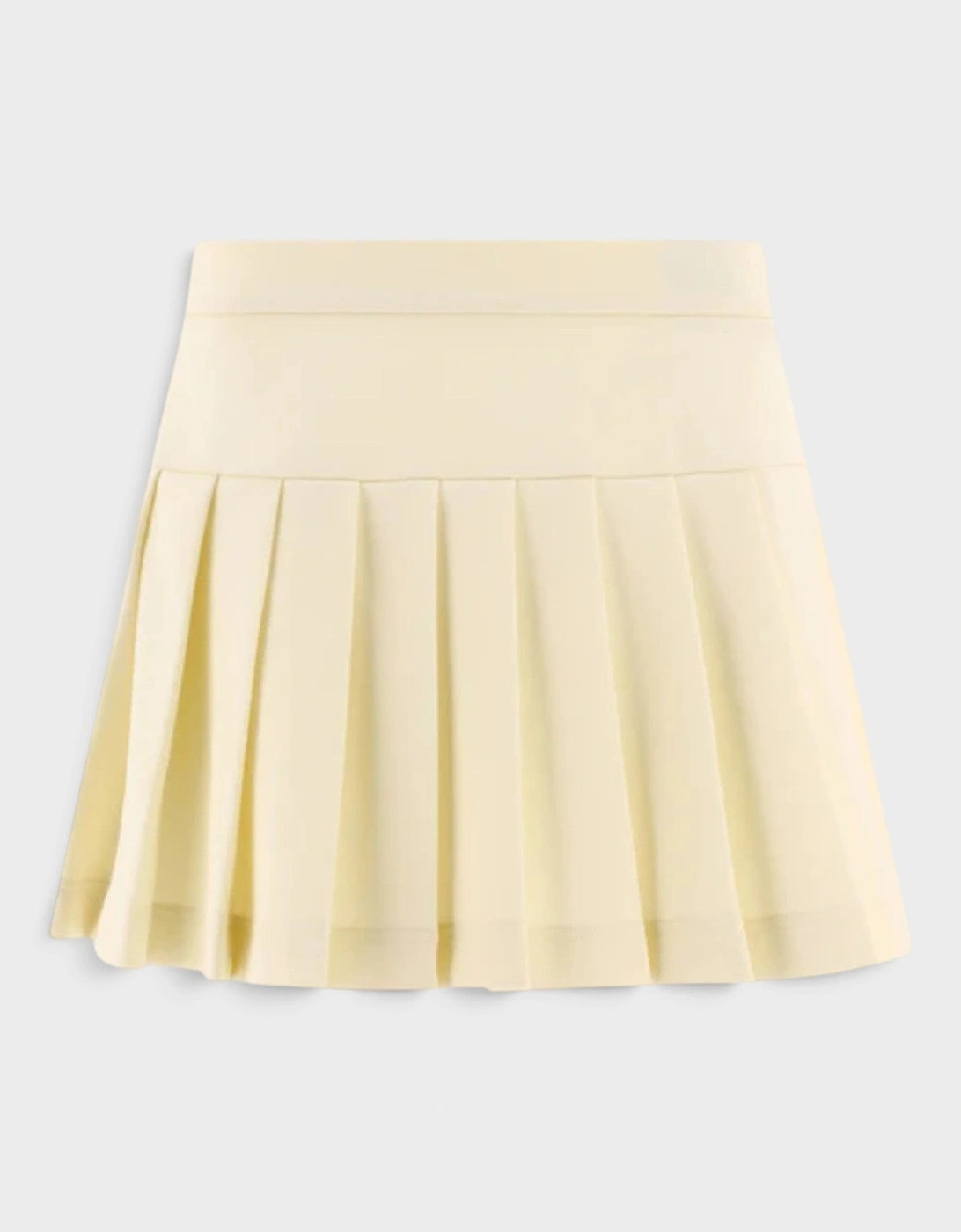 Pleated Mini Skirt White