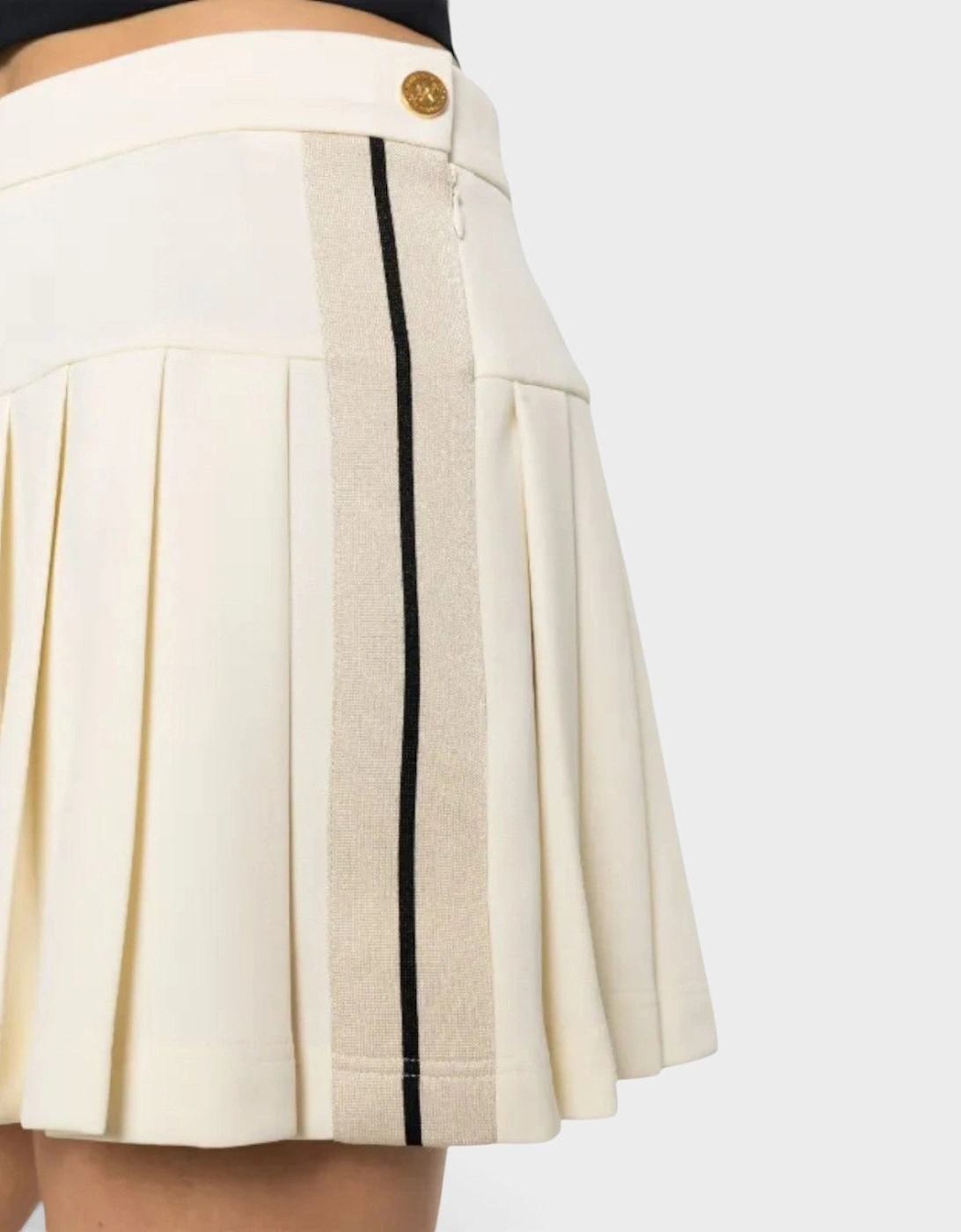 Pleated Mini Skirt White