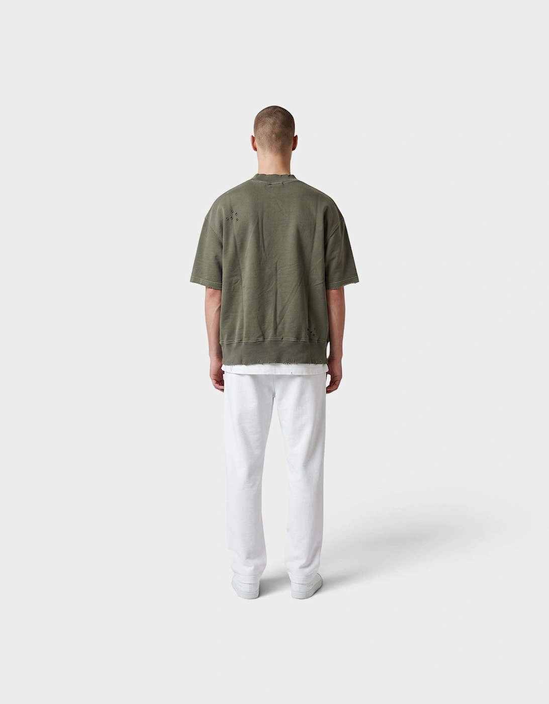 Burning Logo Sweatshirt Military Green