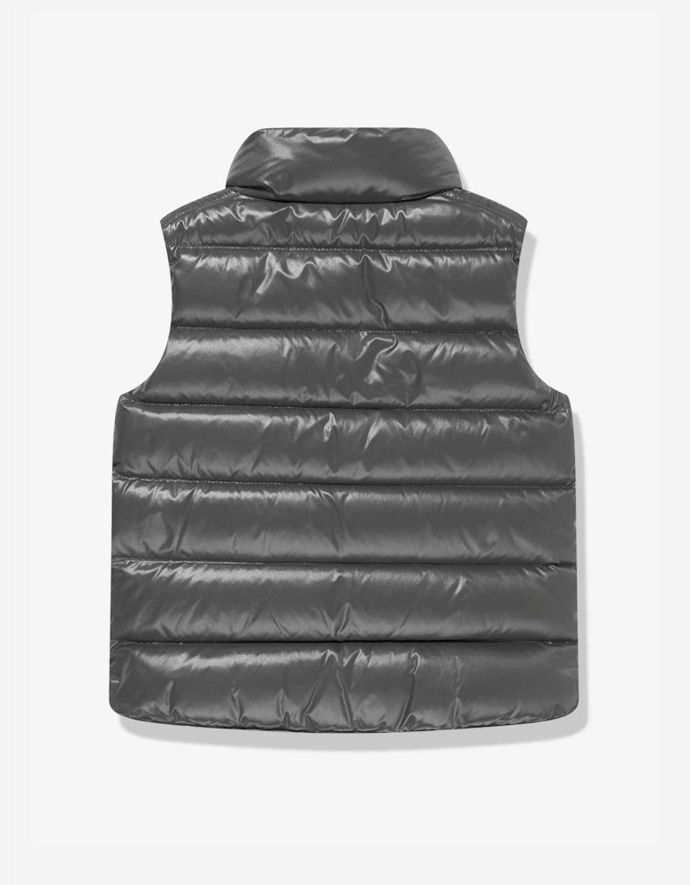 Moncler Enfant Boys Down Padded Tib Gilet in Grey