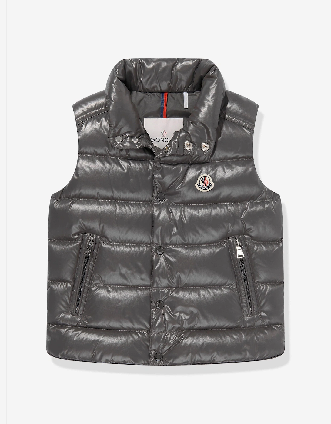 Moncler Enfant Boys Down Padded Tib Gilet in Grey