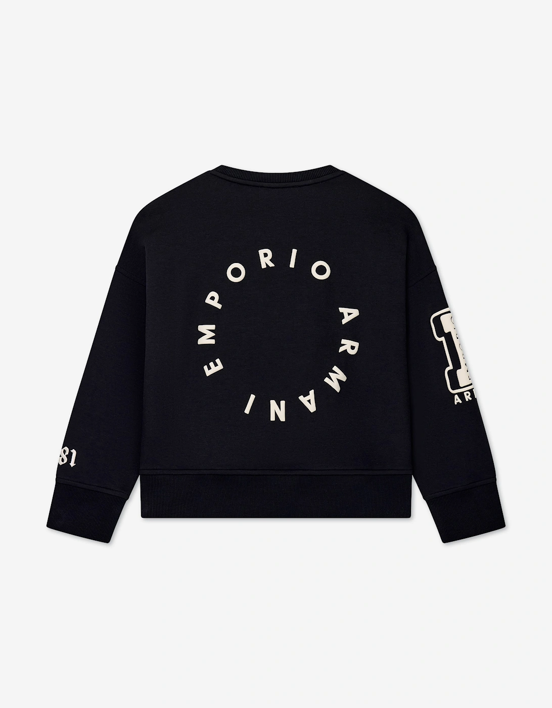 Emporio Armani Boys Logo Sweatshirt in Navy