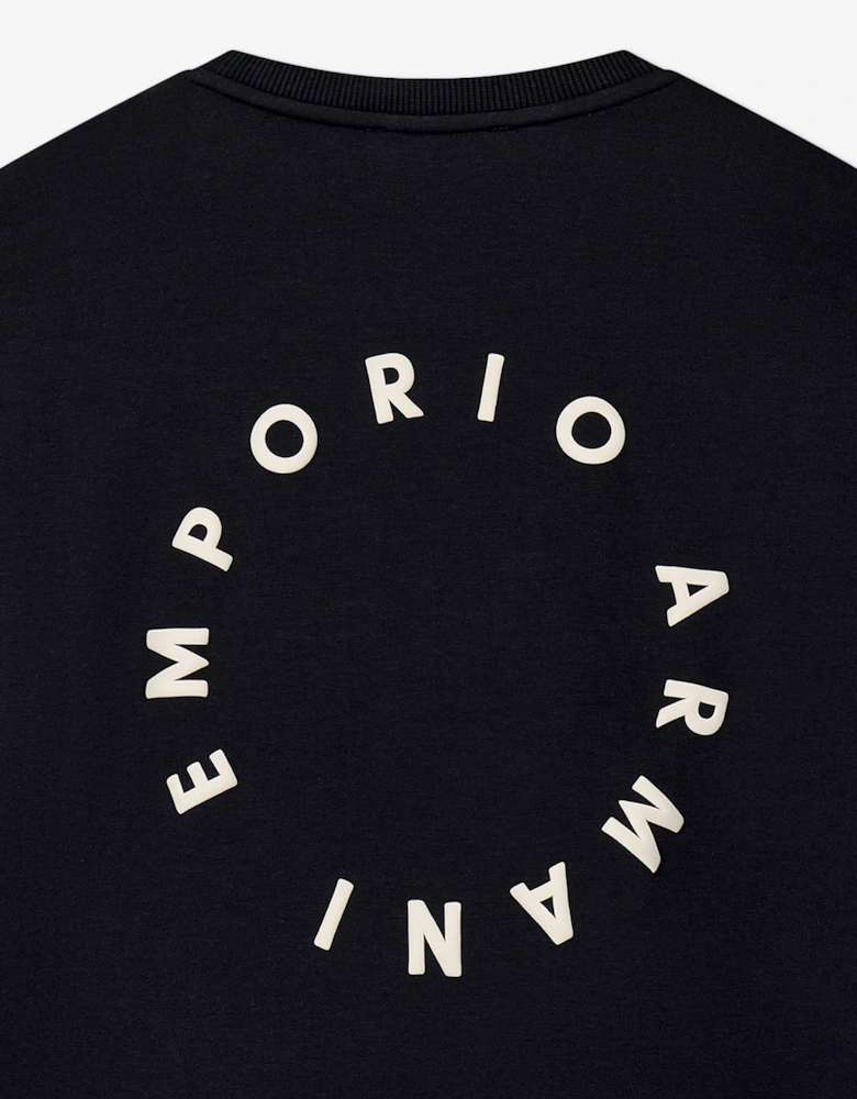Emporio Armani Boys Logo Sweatshirt in Navy