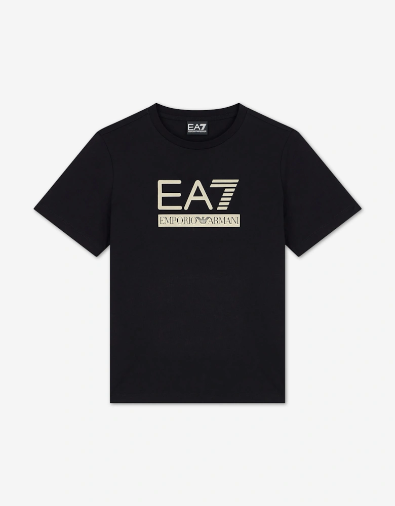 EA7 Emporio Armani Boys Train Visibility T-Shirt in Black