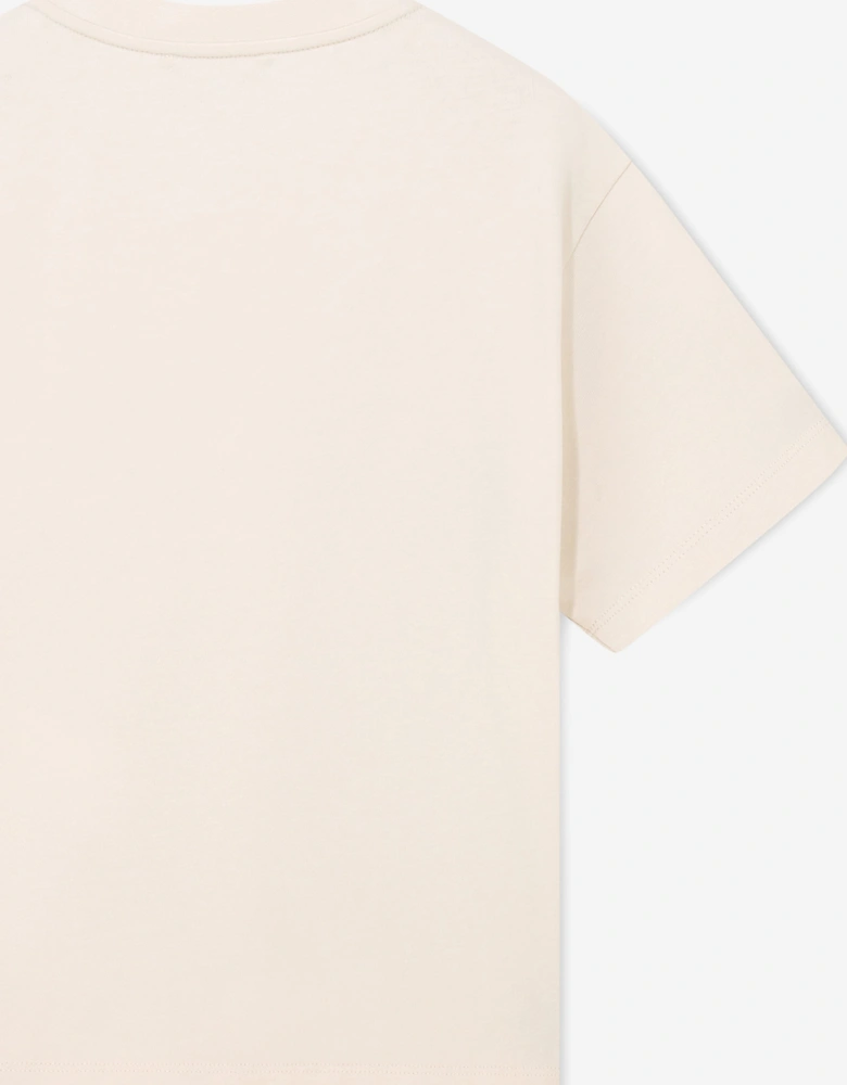 Emporio Armani Boys Logo T-Shirt in Ivory