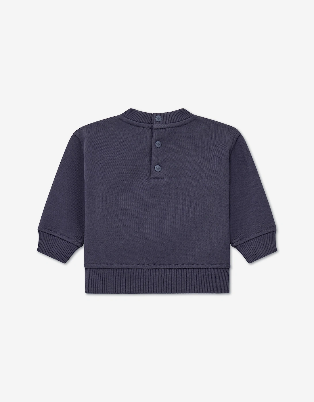 Emporio Armani Baby Boys Logo Sweatshirt in Navy