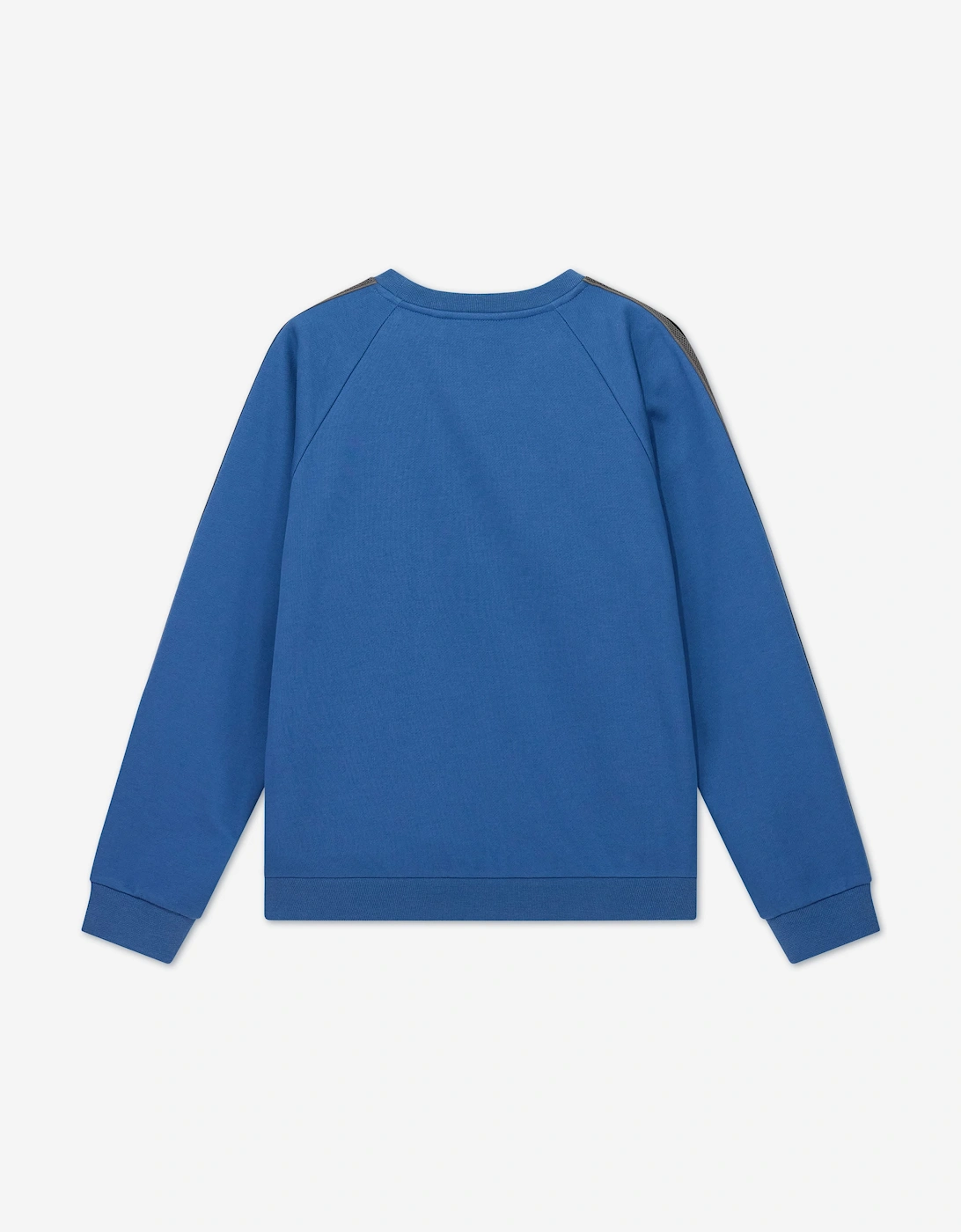EA7 Emporio Armani Boys Train Logo Tape Sweatshirt in Blue