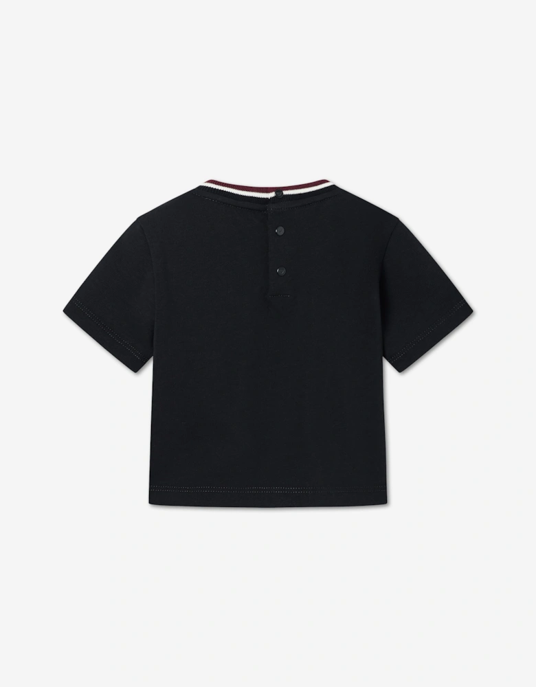 Emporio Armani Baby Boys Logo T-Shirt in Navy