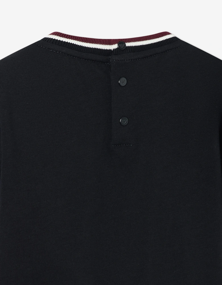 Emporio Armani Baby Boys Logo T-Shirt in Navy