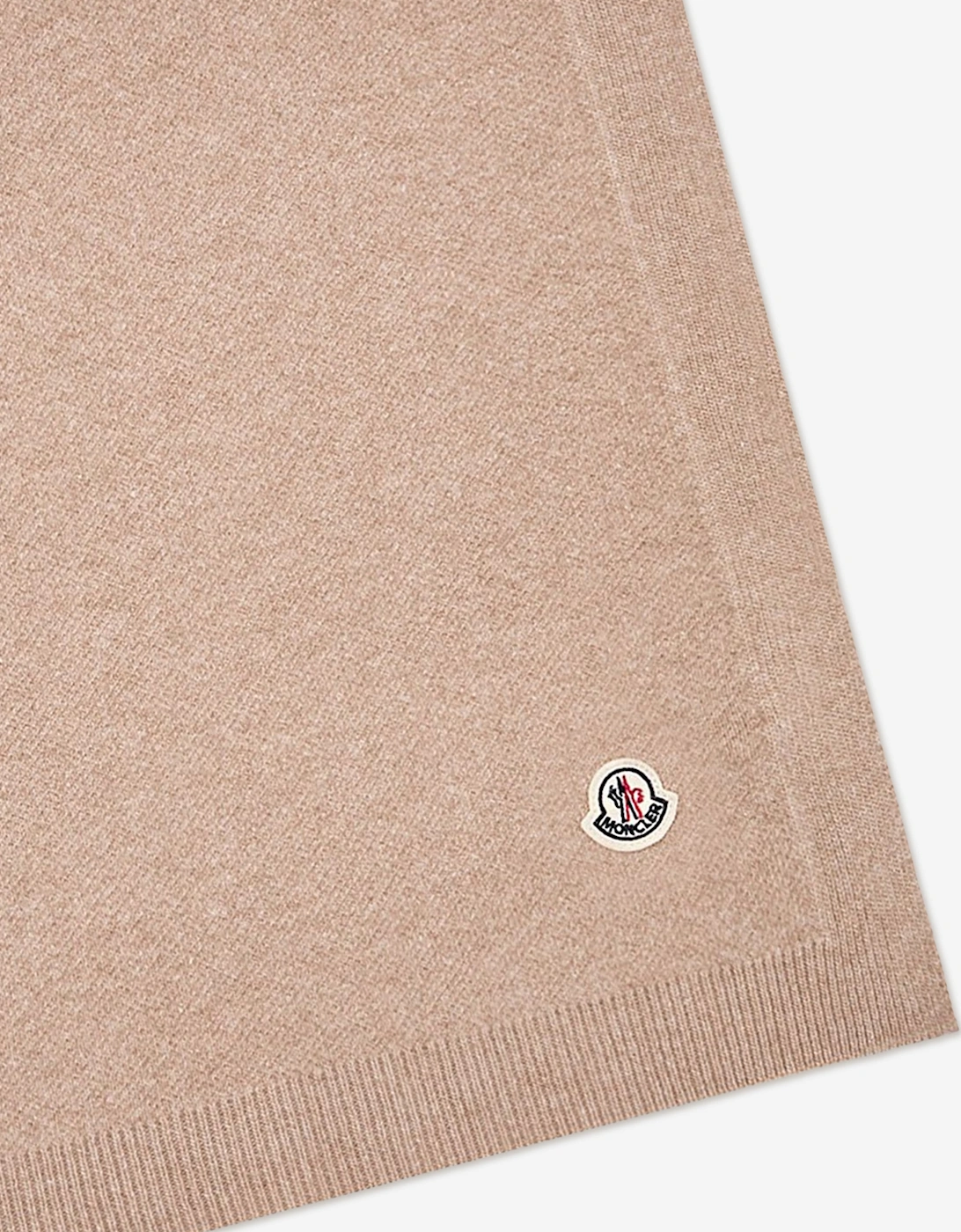Moncler Enfant Baby Wool and Cashmere Blanket with Gift Box in Beige