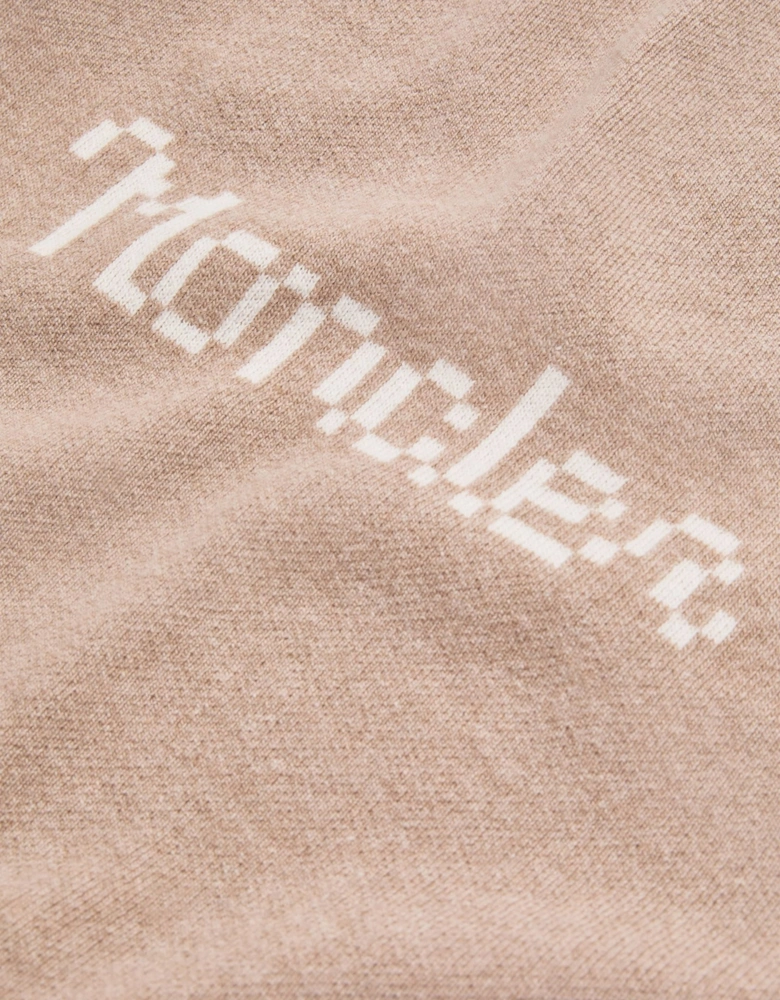 Moncler Enfant Baby Wool and Cashmere Blanket with Gift Box in Beige