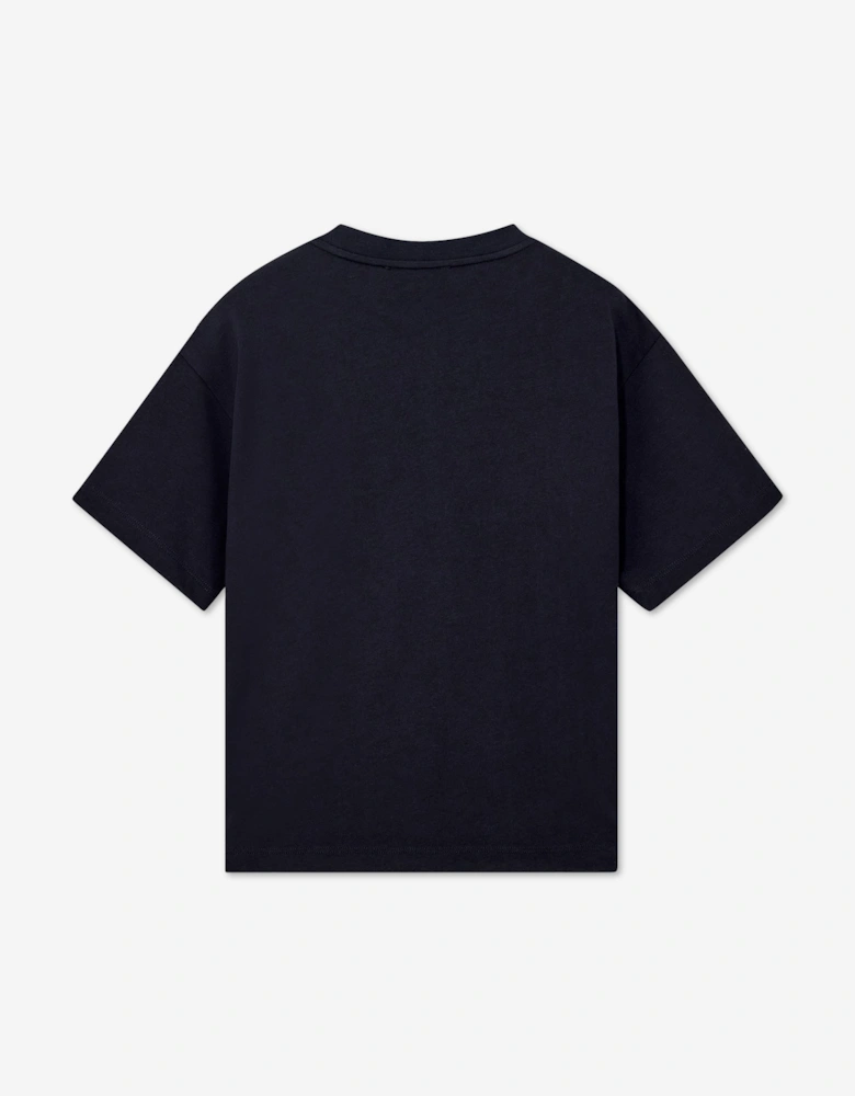 Emporio Armani Boys Logo T-Shirt in Navy