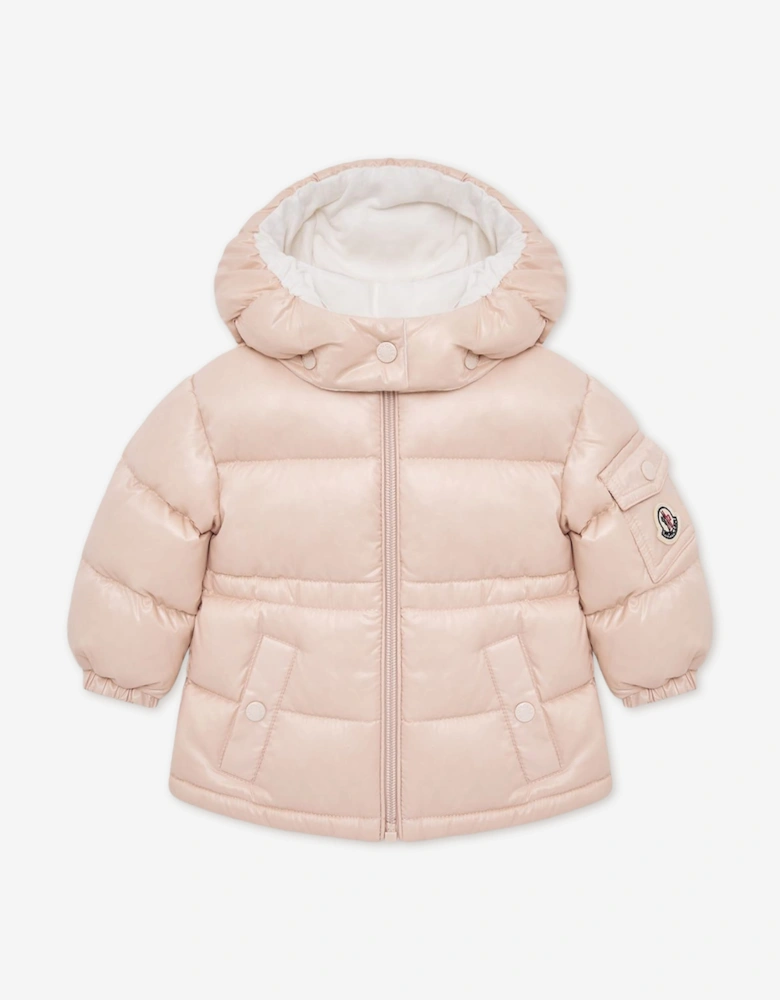 Moncler Enfant Baby Girls Down Padded Maire Jacket in Pink