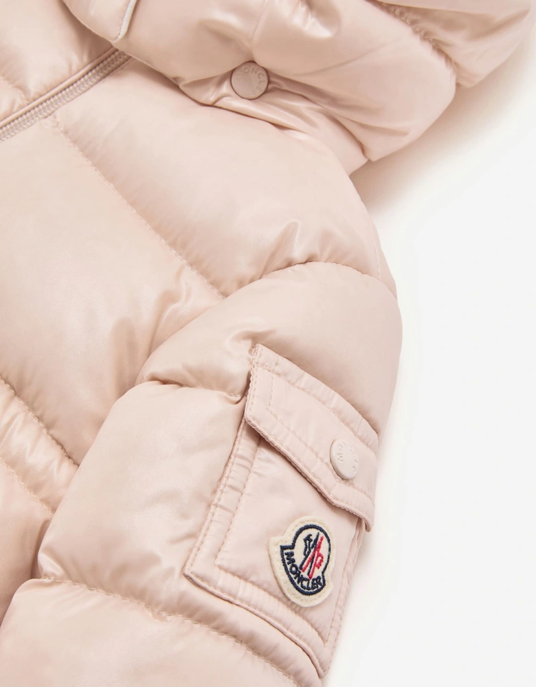 Moncler Enfant Baby Girls Down Padded Maire Jacket in Pink