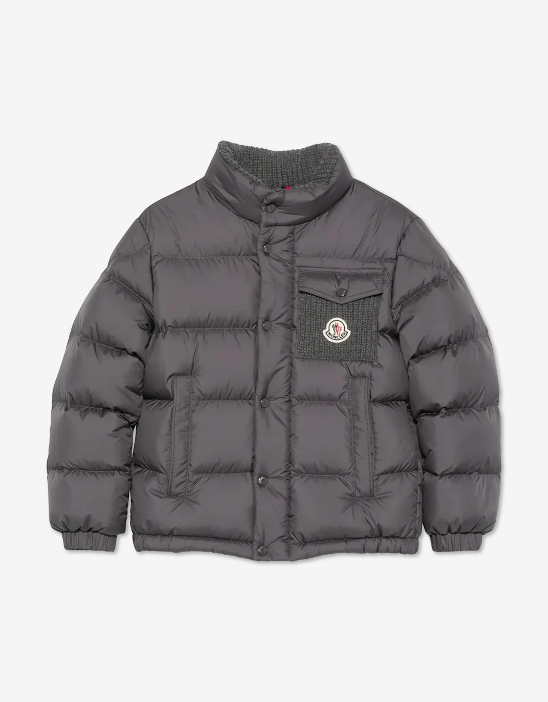 Moncler Enfant Boys Down Padded Jarek Jacket in Grey