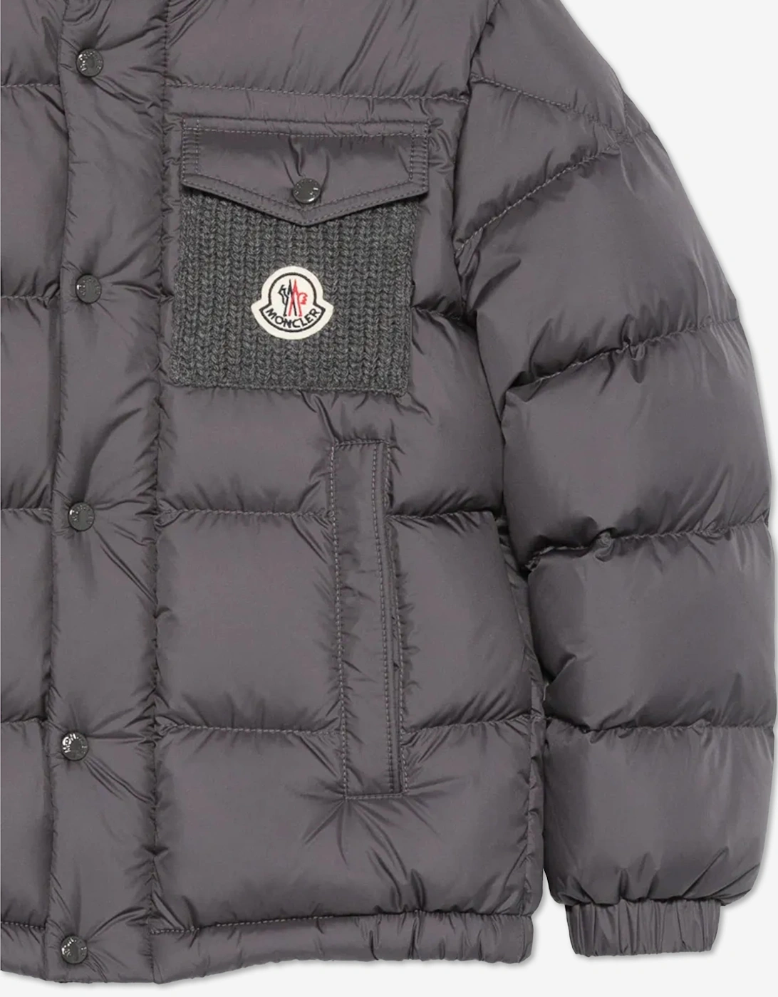 Moncler Enfant Boys Down Padded Jarek Jacket in Grey