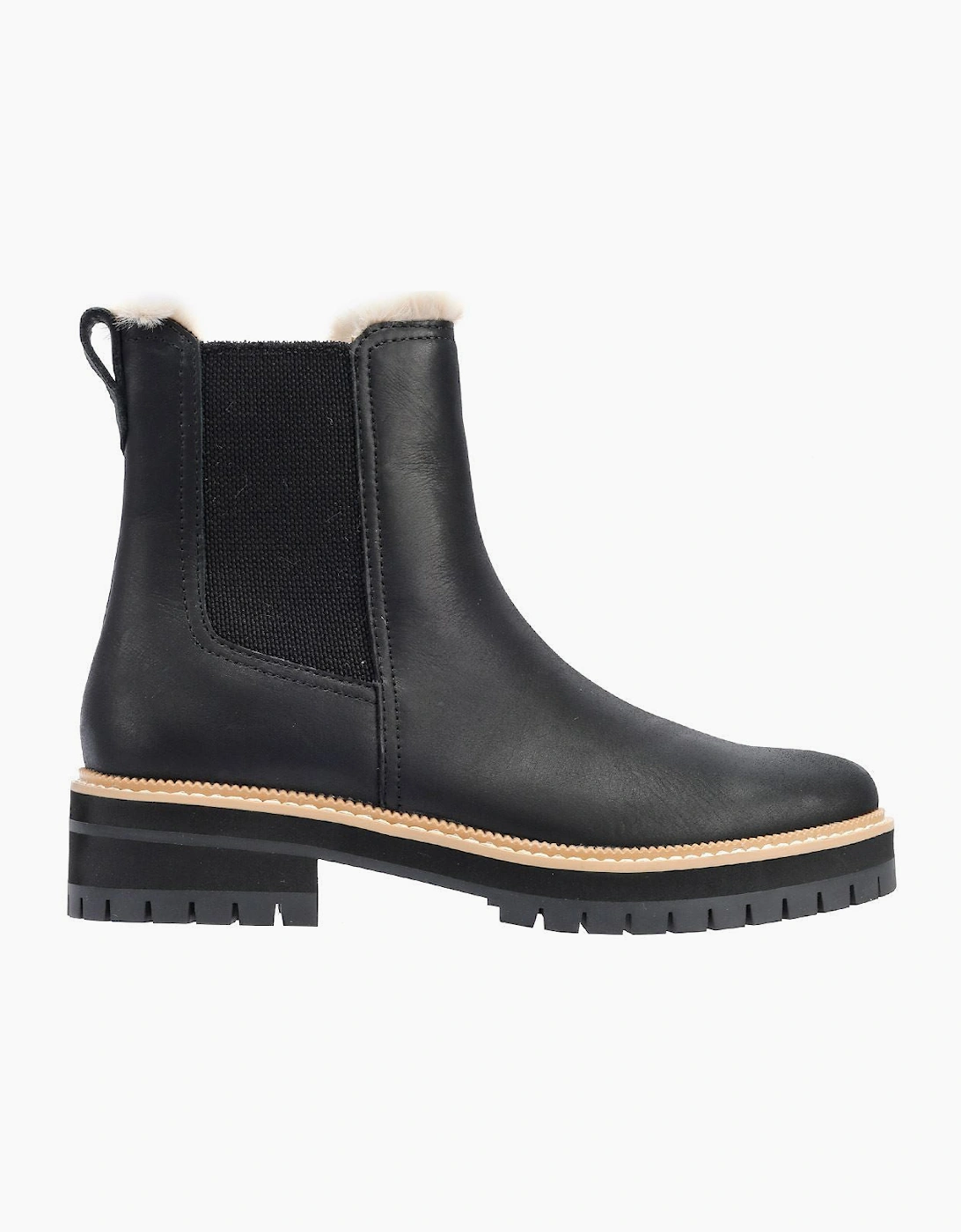 TOMS Bennet Leather Women's Black Boots
