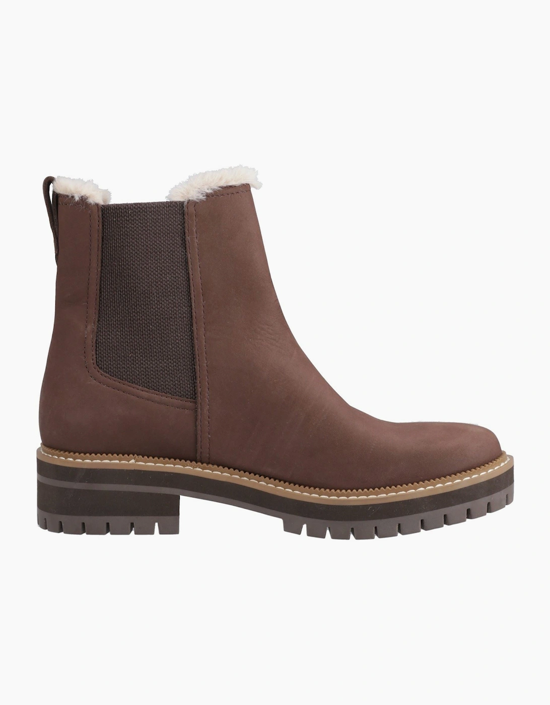 TOMS Bennet Leather Women's Dark Brown Boots