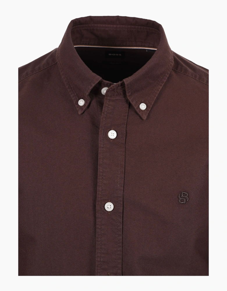 Boss Black H LIAM SHIRT DARK BROWN