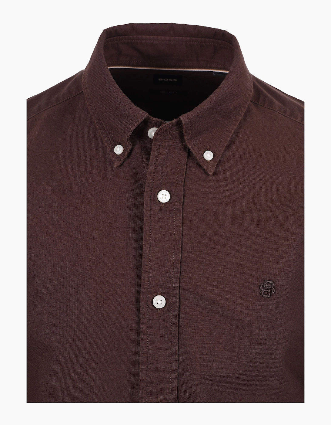 Boss Black H LIAM SHIRT DARK BROWN