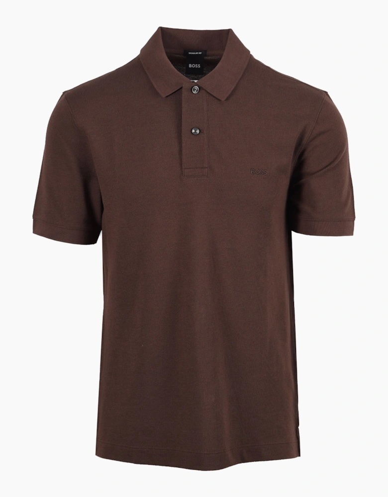 Boss Black PALLAS POLO DARK BROWN