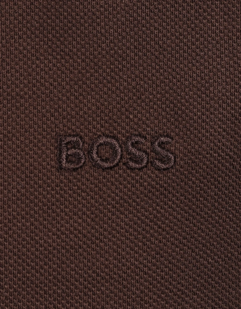 Boss Black PALLAS POLO DARK BROWN