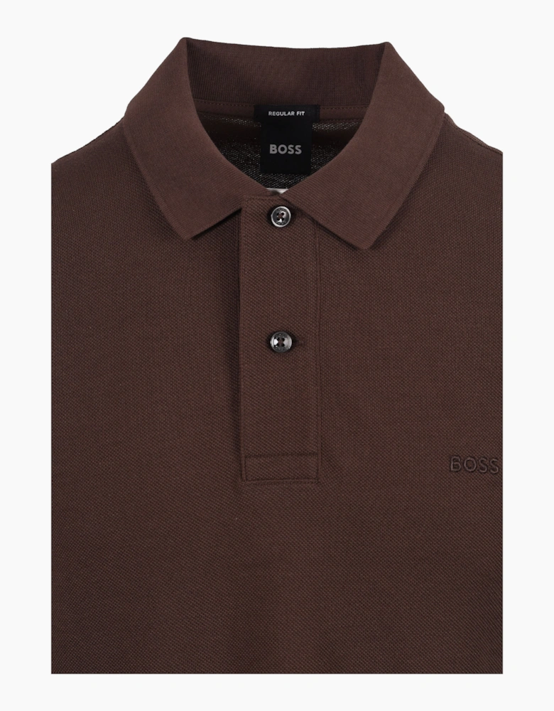 Boss Black PALLAS POLO DARK BROWN
