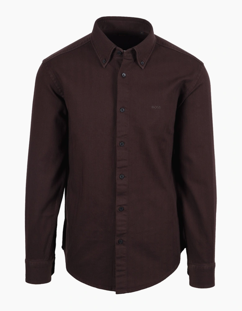 Boss Orange RICOPLUS SHIRT DARK BROWN