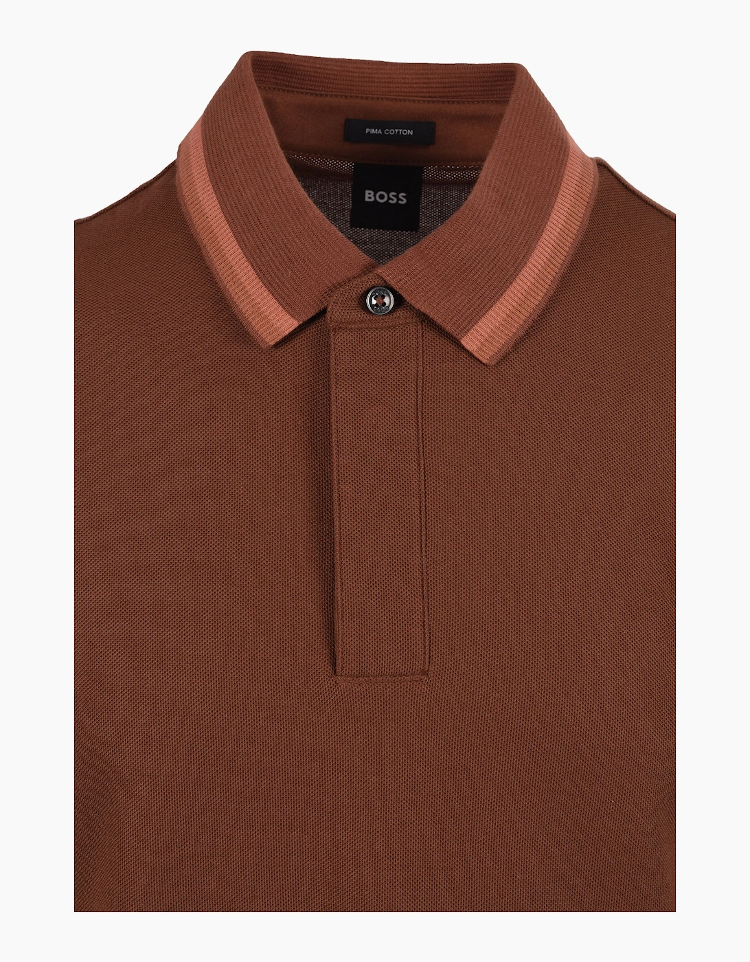 Boss Black H PARRIS POLO MEDIUM BROWN
