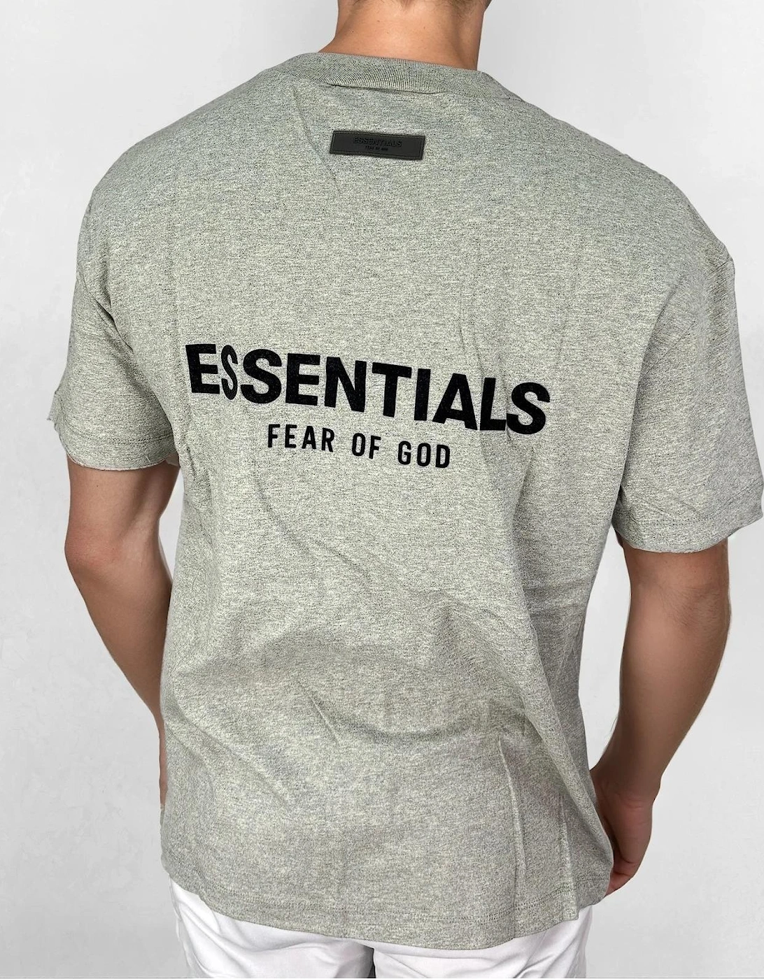Essentials x Fear Of God T-Shirt Dark Oatmeal Grey