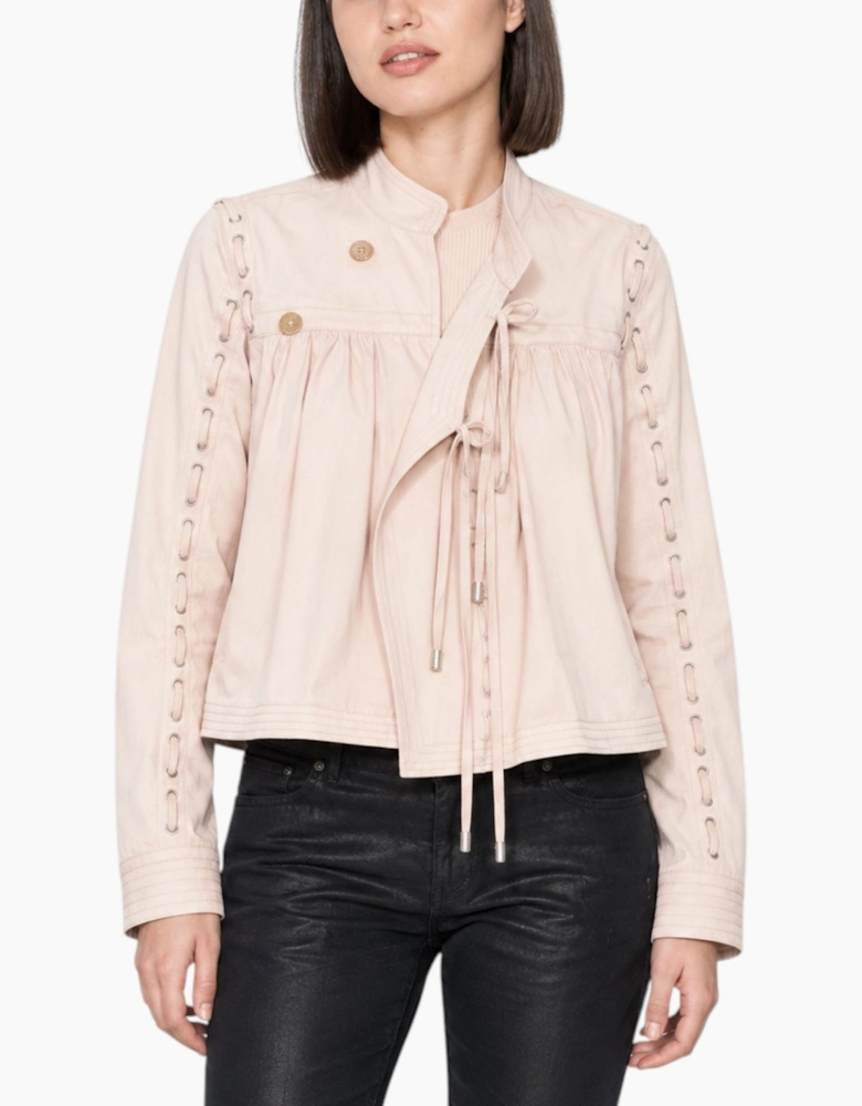 Diesel Black Gold Womens Bomber Jacket Cotton Top