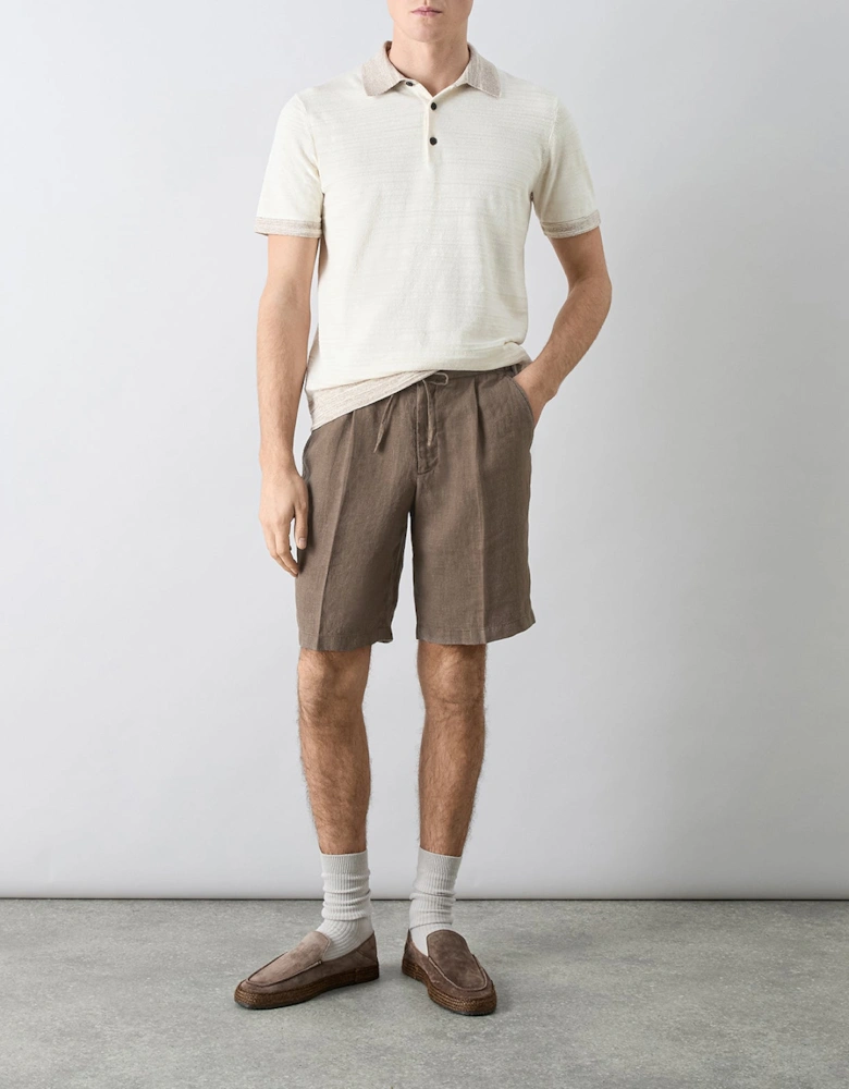 Oliver Sweeney Garment Dyed Linen Drawstring Shorts