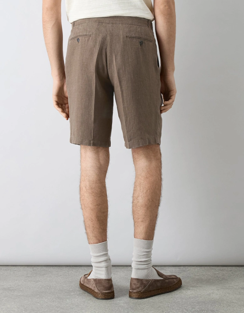 Oliver Sweeney Garment Dyed Linen Drawstring Shorts