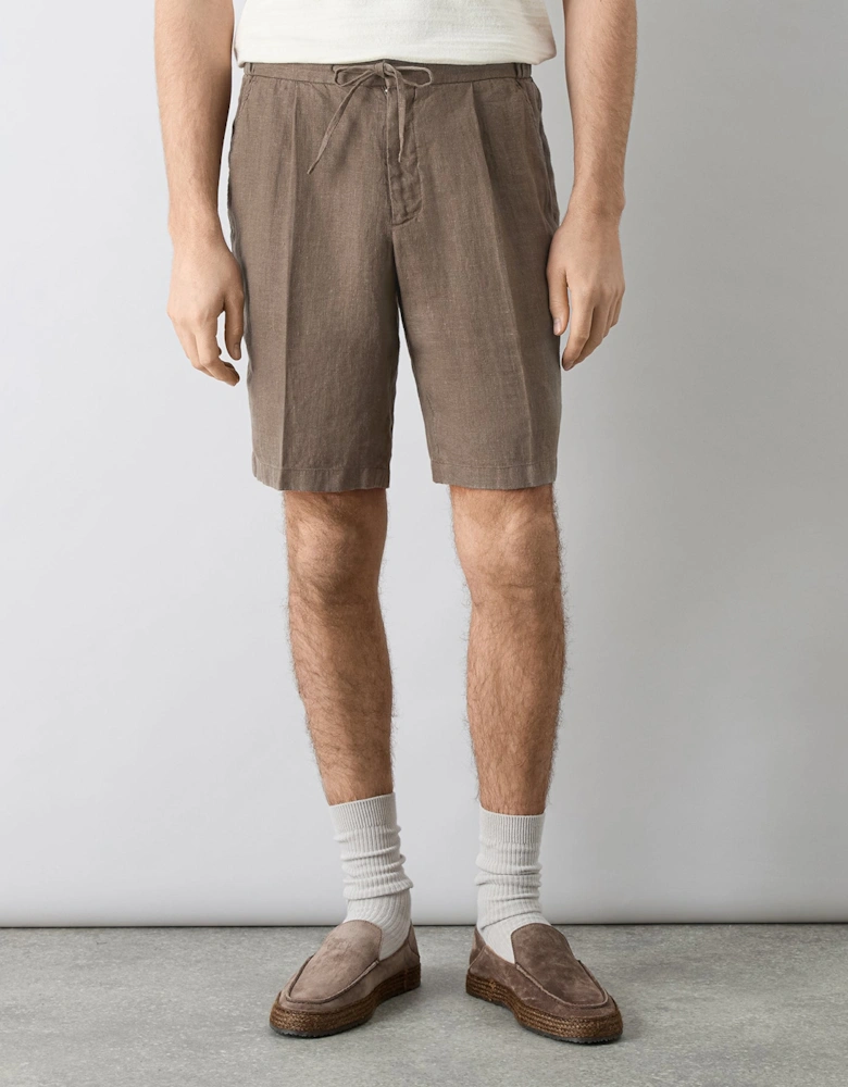 Oliver Sweeney Garment Dyed Linen Drawstring Shorts
