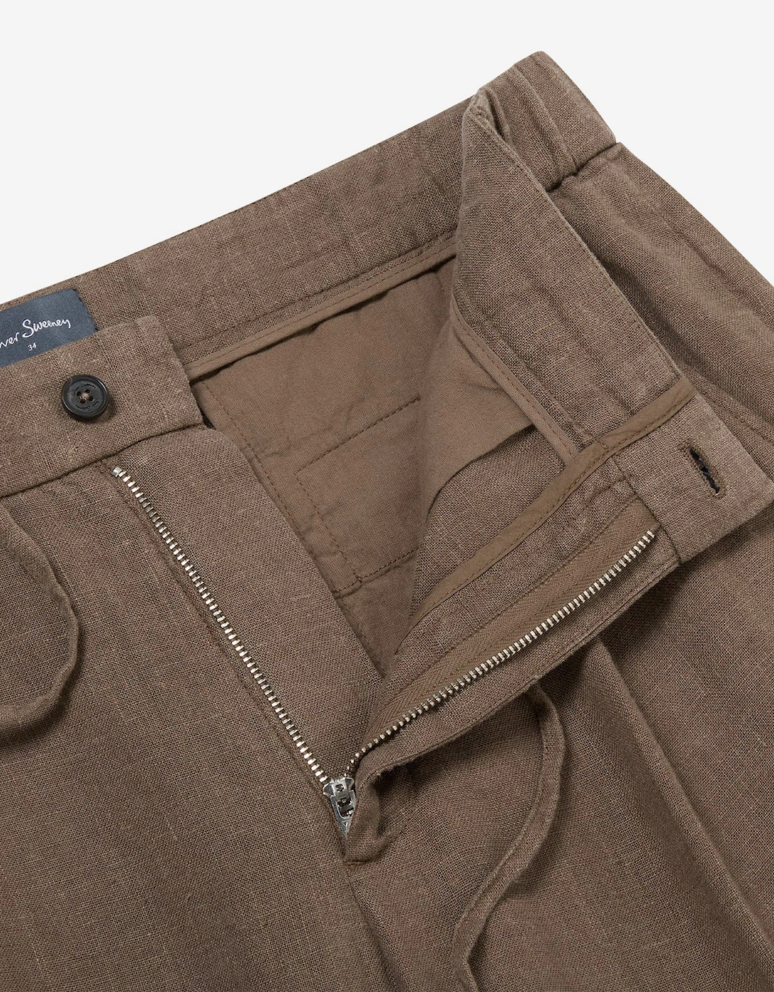 Oliver Sweeney Garment Dyed Linen Drawstring Shorts